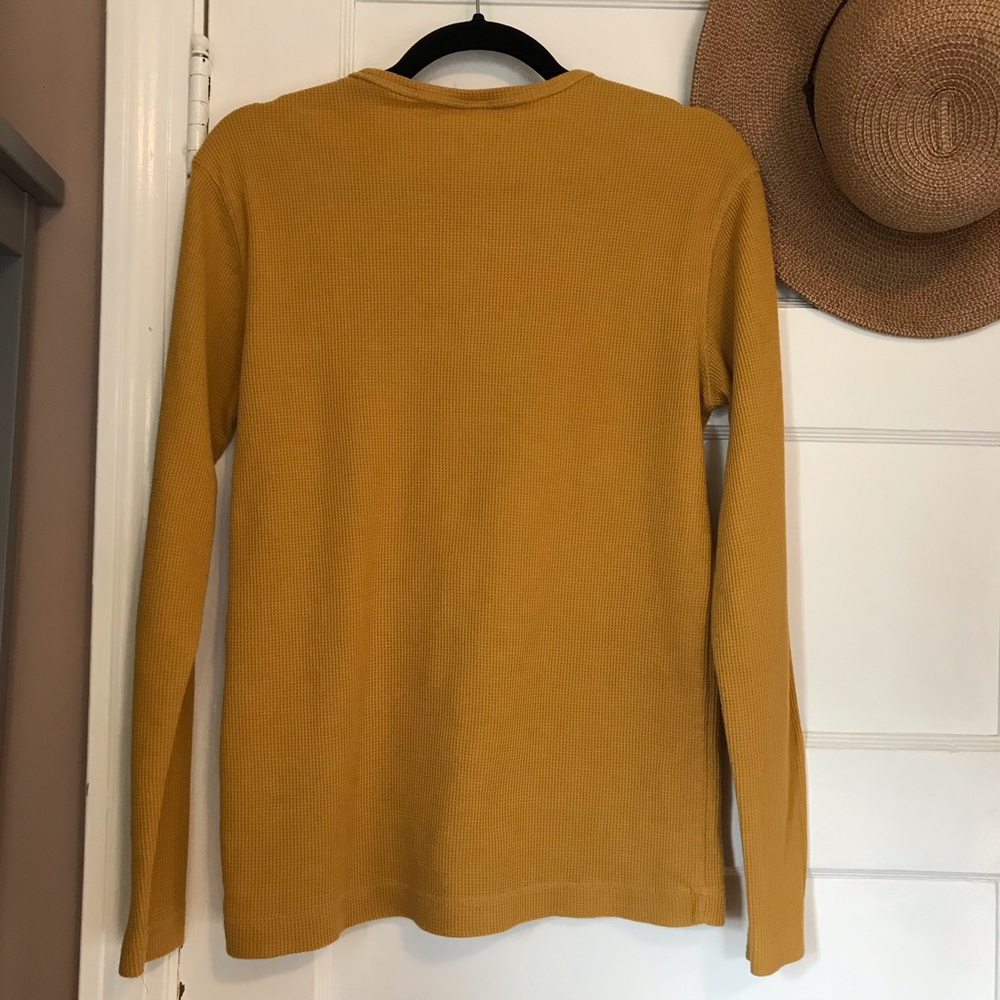 2 for $10 Mustard Waffle Thermal Long Sleeve - Picture 6 of 7